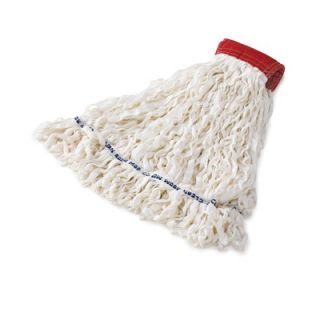 Rubbermaid Clean Room Mop Heads, Rayon, Looped end, White