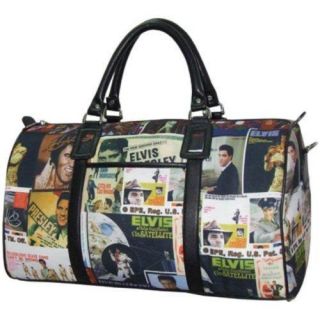 Elvis Presley Signature Product Elvis??? Lifetime Collage Overnight Bag Multicolored