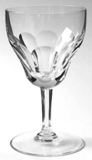 Val St Lambert Montana Tcpl Clear Water Goblet   8 Cuts Bowl & Stem,Clear