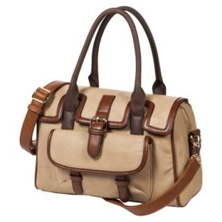 Melie Satchel Handbag with Removable Crossbody Strap   Tan