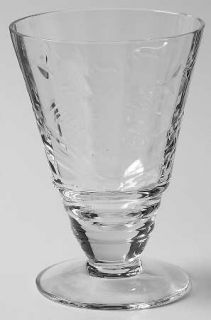 Rock Sharpe Beaumont Juice Glass   Stem #2006,Cut