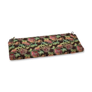 Pillow Perfect Bench Cushion With Sunbrella Vagabond Paradise Fabric (Multicolored Floral Set Against a Brown BackgroundClosure Sewn Seam ClosureEdging Knife EdgeUV Protection Yes Weather Resistant Yes Care instructions Spot Clean or Hand Wash Fabric