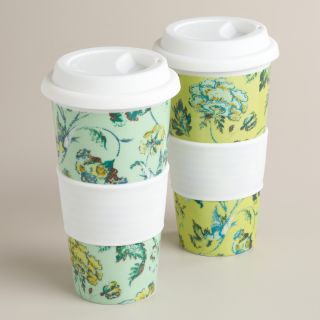 Indochine Floral Non Paper Cups, Set of 2   World Market