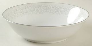 Sango Canterbury Coupe Soup Bowl, Fine China Dinnerware   White Flowers On Light