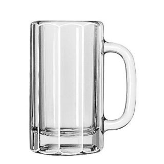 Libbey Glass Mugs And Tankards, Paneled Mug, 16oz, 6 1/8in Tall