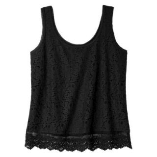 Mossimo Supply Co. Juniors Lace Tank   Black S(3 5)