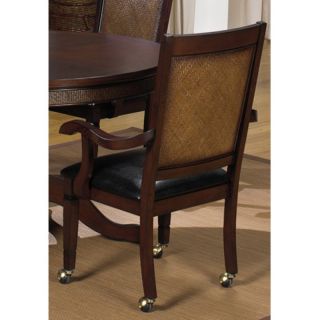 Progressive Furniture Kingston Isle Dining Arm Chairs with Casters   Havana