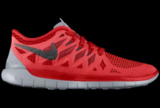 Nike Free 5.0 iD Custom Kids Running Shoes (3.5y 6y)   Red