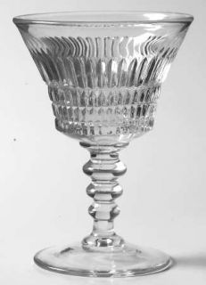 Fenton Lincoln Inn Clear Wine Glass   Stem #1700, Pressed, Clear