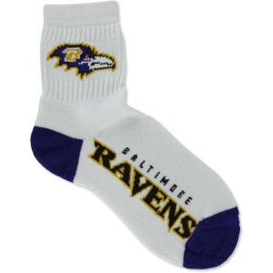 Baltimore Ravens For Bare Feet Ankle White 501 Sock