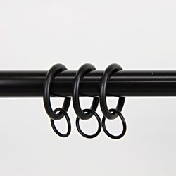 Black 1 Inch Curtain Rings (pack Of 10) (BlackMaterials Steel The digital images we display have the most accurate color possible. However, due to differences in computer monitors, we cannot be responsible for variations in color between the actual produ