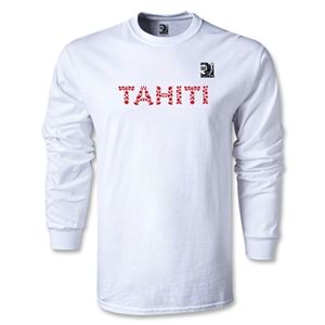 Euro 2012   FIFA Confederations Cup 2013 Tahiti LS T Shirt (White)
