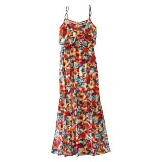 Mossimo Supply Co. Juniors Chiffon Maxi Dress   Multi Floral S(3 5)