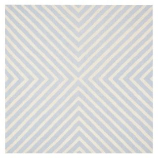 Safavieh Harper Textured Area Rug   Light Blue/Ivory (6x6Square)