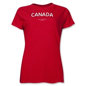 Canada 2013 FIFA U 17 World Cup UAE Womens T Shirt (Red)