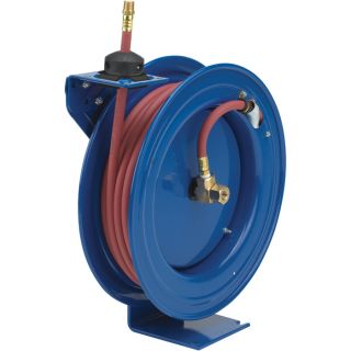 Coxreels Air Hose Reel With Hose   3/8 Inch x 50ft. Hose, Max. 300 PSI