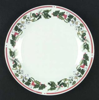 Lynns China St Maria Dinner Plate, Fine China Dinnerware   Christmas, Holly &