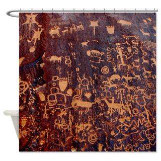  Newspaper Rock Petroglyph Shower Curtain  Use code FREECART at Checkout