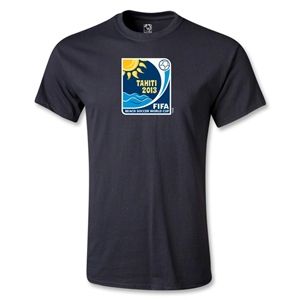 Euro 2012   FIFA Beach World Cup 2013 Emblem T Shirt (Black)