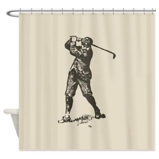  Retro Golfer Shower Curtain  Use code FREECART at Checkout