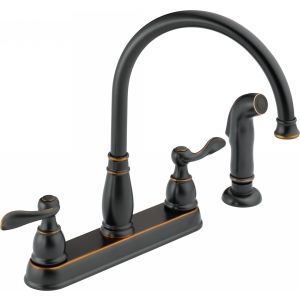 Delta Faucet 21996LF OB Windemere Foundations Windemere Two Handle Kitchen Fauce