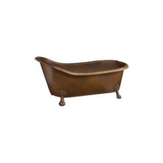 Barclay COTS7H72 SAC AC Universal Copper 72 Slipper Tub with 7 Deck Holes