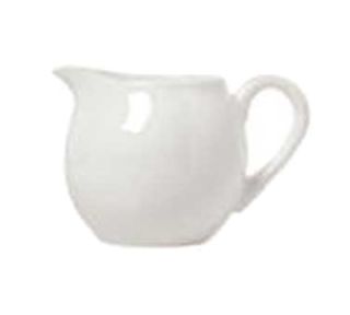 Syracuse China 6 oz Milk Pot w/ International Pattern & Shape, Ultra White Bone China