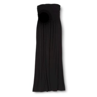 Merona Womens Strapless Maxi Dress   Black   M
