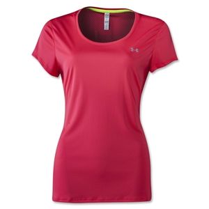 Under Armour Womens HeatGear Flyweight T Shirt (Pink)