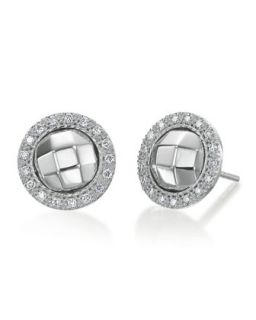Faceted Diamond Set Earrings