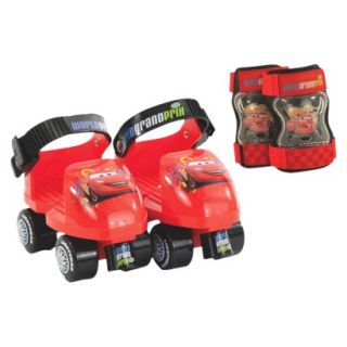 Disney Cars Jr Skate with Knee Pads   Red/ Black (Child Sz 6 12)