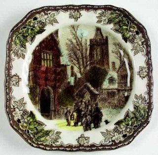 Johnson Brothers Friendly Village, The Christmas Square Accent Salad Plate, Fine