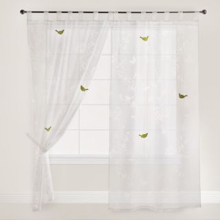 White Bird and Botanical Burnout Curtain   World Market