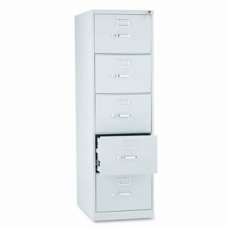 HON 310 Series 5 Drawer Legal Vertical File 315CP Finish Light Gray