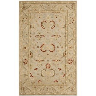 Safavieh Hand made Anatolia Beige Wool Rug (6 X 9)