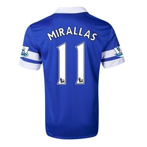 Nike Everton 13/14 MIRALLAS Home Soccer Jersey