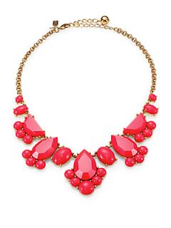 Kate Spade New York Day Tripper Clustered Bib Necklace   Pink