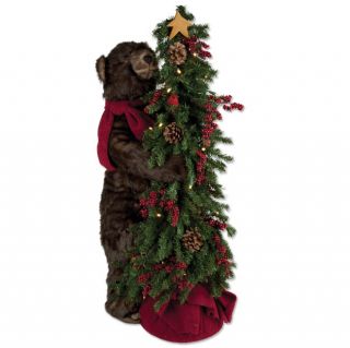 Holiday Bear In Tree