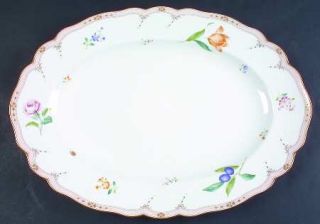 Noritake Maison Fleur 16 Oval Serving Platter, Fine China Dinnerware   Porcelai