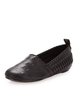 Kye Whipstitch Loafer, Black