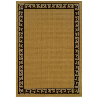 Polypropylene Laguna Indoor/outdoor Border Rug (37 X 56) (BeigePattern BorderMeasures 0.375 inch thickTip We recommend the use of a non skid pad to keep the rug in place on smooth surfaces.All rug sizes are approximate. Due to the difference of monitor 