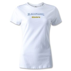 hidden CONCACAF Gold Cup 2013 Womens El Salvador T Shirt (White)