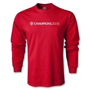 Euro 2012   Manchester United 2013 Champions LS T Shirt (Red)