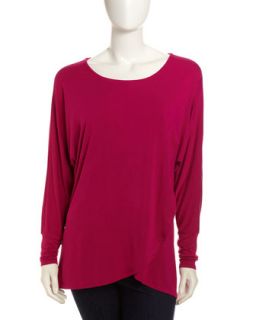 Crewneck Tunic, Raspberry