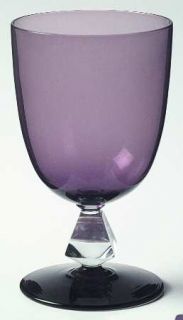 Bryce Aquarius Amethyst Water Goblet   Stem #961, Purple Bowl And Foot
