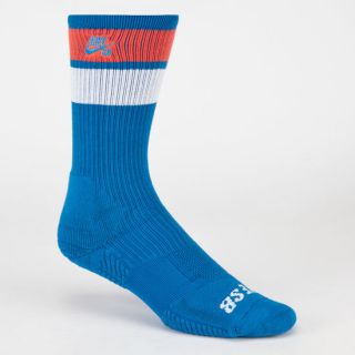 Elite Skate Mens Crew Socks Blue Combo One Size For Men 231504249