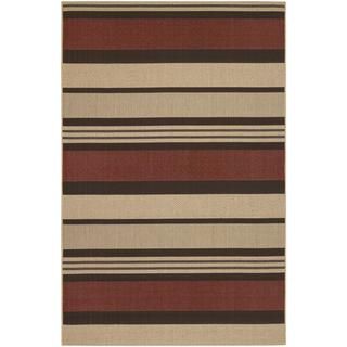 Five Seasons Santa Barbara/red natural 510 X 92 Rug (RedSecondary colors Brown and NaturalPattern StripesTip We recommend the use of a non skid pad to keep the rug in place on smooth surfaces.All rug sizes are approximate. Due to the difference of moni