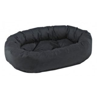 Bowsers Diamond Series Leather Like Donut Dog Bed Driftwood   10630, L (42L x