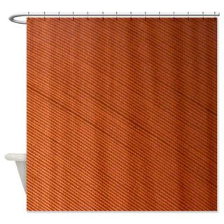  Printed Orange Faux Corduroy Shower Curtain  Use code FREECART at Checkout