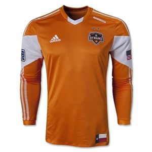 adidas Houston Dynamo 2013 Authentic LS Primary Soccer Jersey